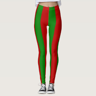 Leggings Toksie Turbie Navidad Verde Rayas Rojas