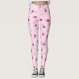 Leggings Tome sus polainas de la medicina (el rosa)