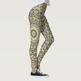 Leggings Tono de la Tierra Mandala Patrones geométricos int