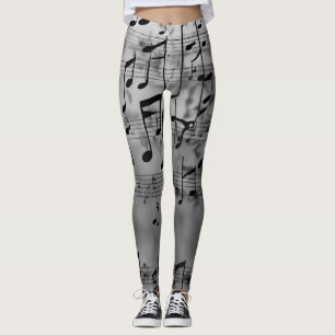 Leggings Tonos armónicos: Moda gris inspirada por el arte m