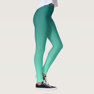 Leggings Tonos de azul verde marino aguamarina