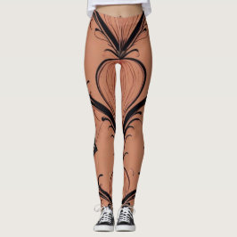 Leggings Tonos de la Tierra Art Nouveau