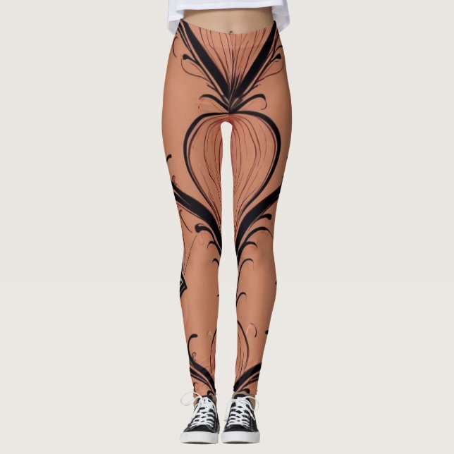 Leggings Tonos de la Tierra Art Nouveau (Anverso)