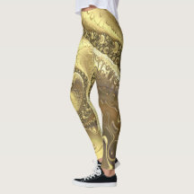 Tonos de moda de oro patrón de remolinos fractales