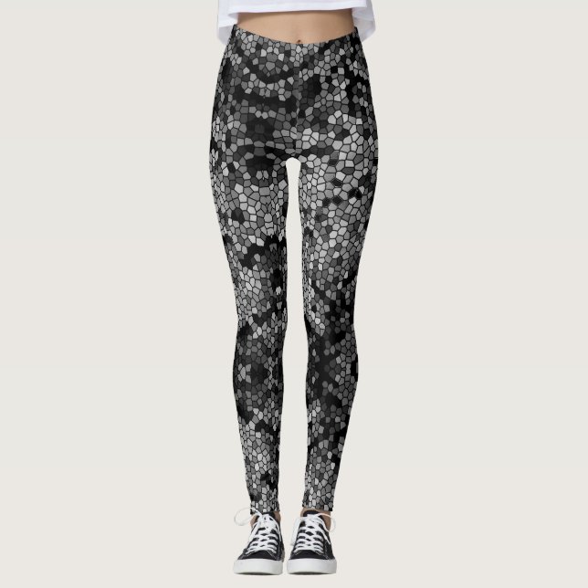 Leggings Tonos de motivos grises musulmanes elegantes (Anverso)