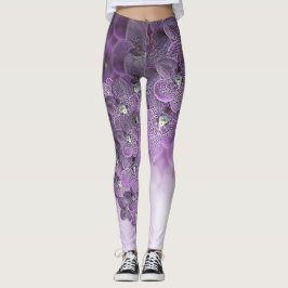Leggings Tonos de orquídeas violetas púrpuras