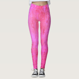 Leggings Tonos de textura de grunge rosa