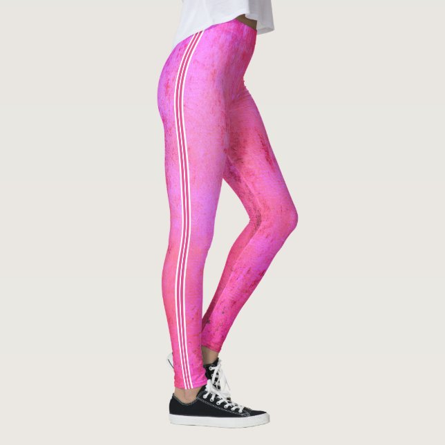 Leggings Tonos de textura de grunge rosa (Derecha)