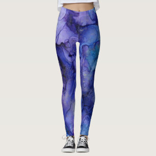 Leggings tonos de tinta azul
