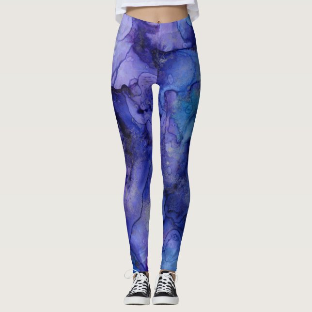 Leggings Tonos de tinta azul (Anverso)