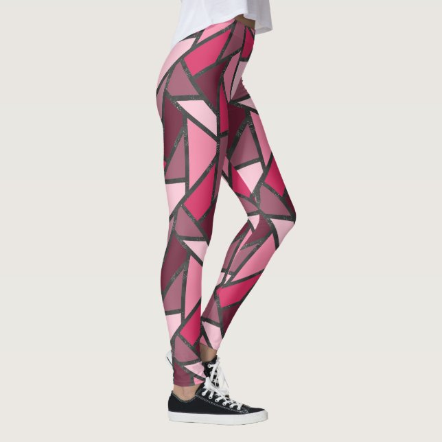 Leggings Tonos de vidrio tintado rosa (Derecha)