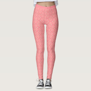 Leggings Tonos rosas Estrellas amarillas Estrellas cuadrada