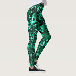 Leggings Tonos verdes claros y similares a los de relieve