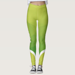 Leggings Tonos verdes con un nombre moderno