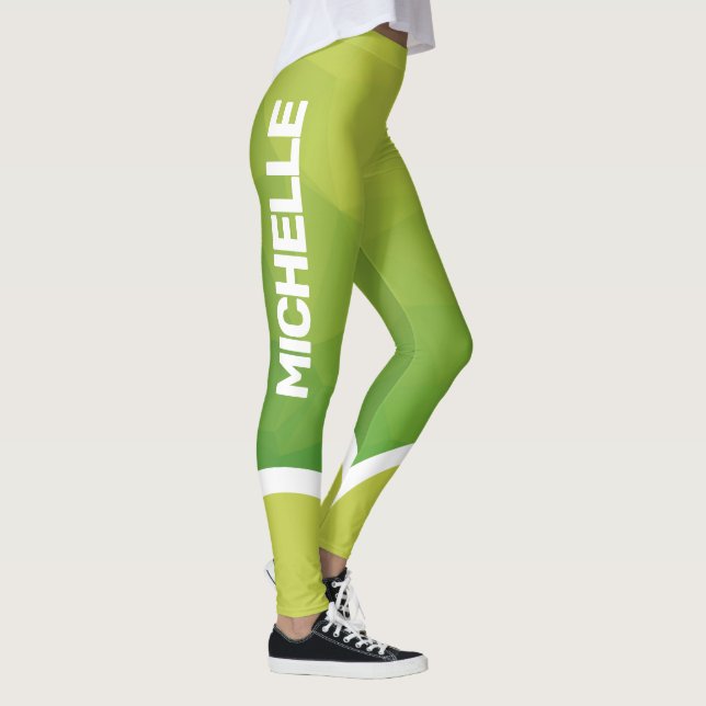 Leggings Tonos verdes con un nombre moderno (Derecha)