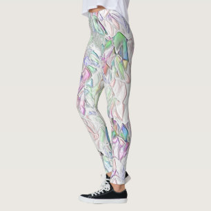 Leggings Tons pérola ou peças coloridas ao creme