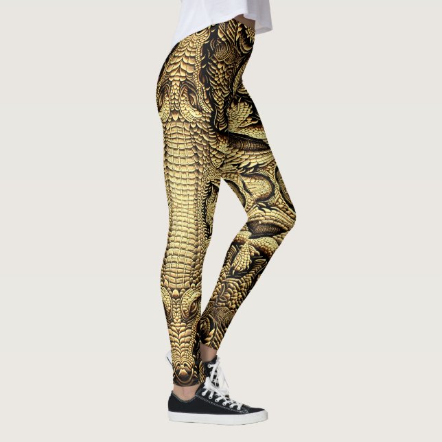 Leggings Top Krokodil Lederoptik  (Derecha)