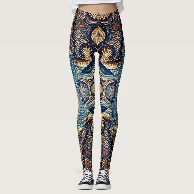 Leggings Top Krokodil Lederoptik  (Anverso)