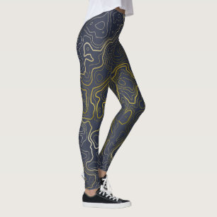 Leggings Topografía dorada