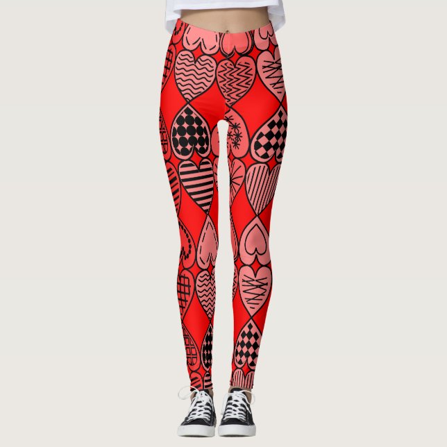 Leggings Topsy Turvy Hearts (Anverso)