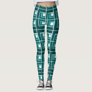 Leggings Topsy Turvy verde azulado