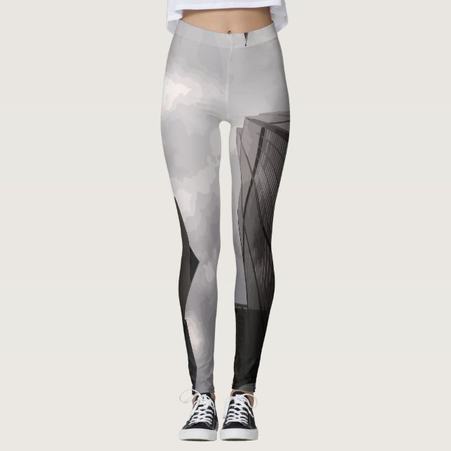 Leggings Torre en la ciudad. (Anverso)