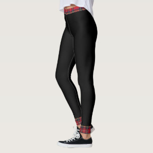 Leggings Torsión real del tartán de Stewart