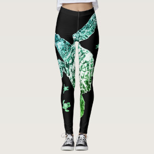 Leggings Tortuga del Mar Verde