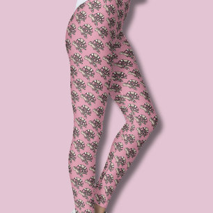 Leggings Tortuga marina rosa linda