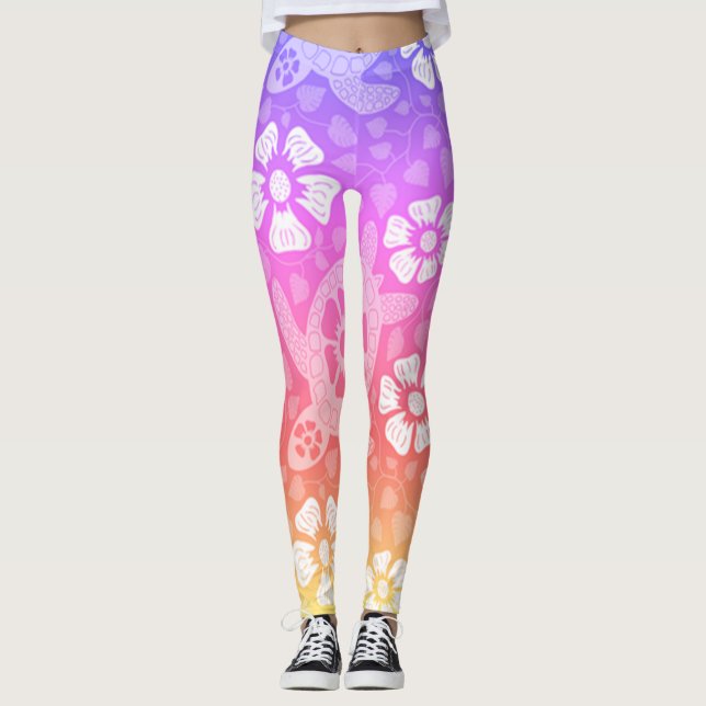 Leggings Tortugas Arcoíris Kauai (Anverso)