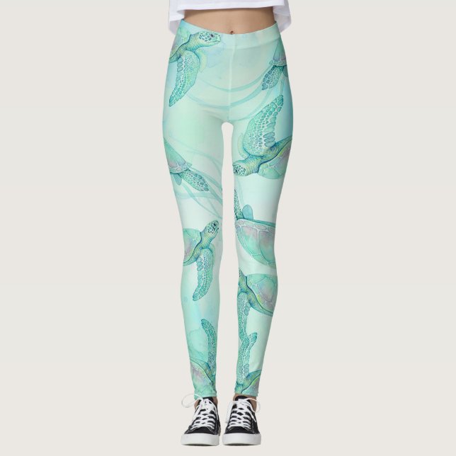 Leggings tortugas en el mar  (Anverso)
