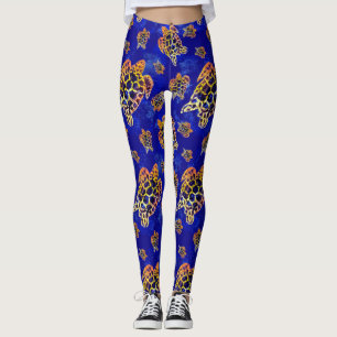 Leggings Tortugas marinas: arte africano de batik