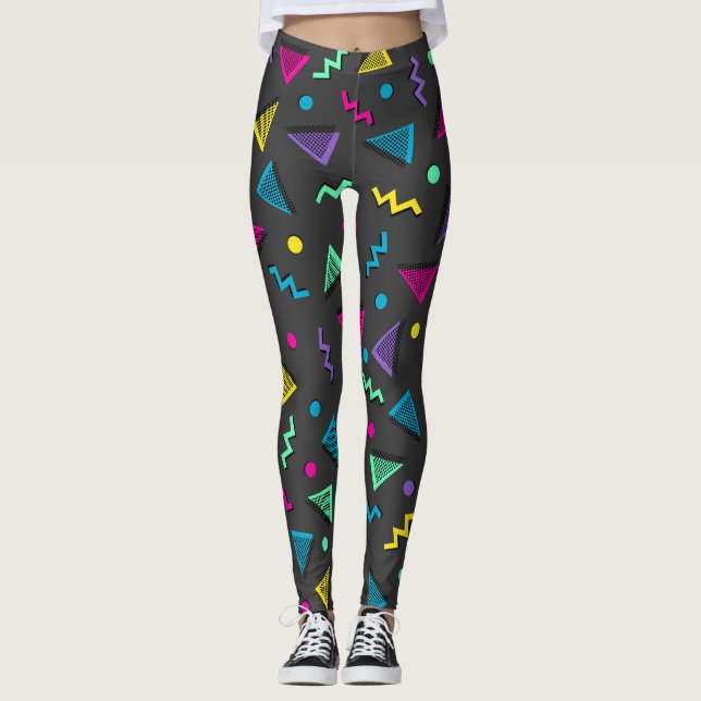 Leggings Totalmente 80s Formas multicolor (Anverso)