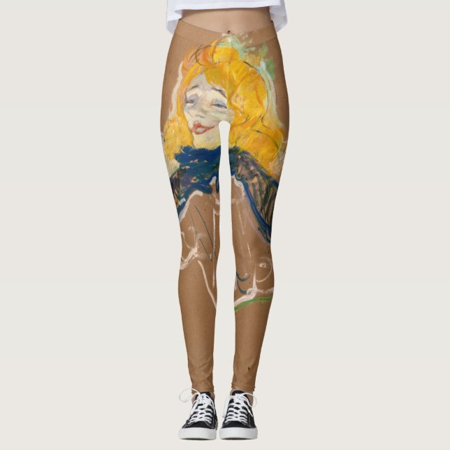 Leggings Toulouse-Lautrec - Yvette Guilbert Singing (Anverso)