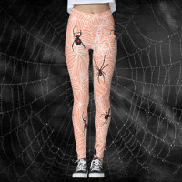 Traje de telaraña de viuda negra sobre melocotón p