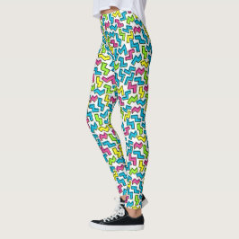 Leggings Traje fresco de Halloween de la chica marchosa 80s