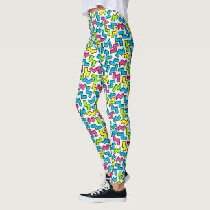 Leggings Traje fresco de Halloween de la chica marchosa 80s