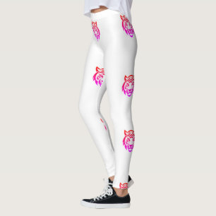 Leggings Traje suave y fresco de tigre audaz estirable Ropa