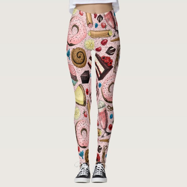 Leggings Trajes dulces en rosa (Anverso)