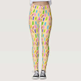 Leggings Tramas de trazo giratorio
