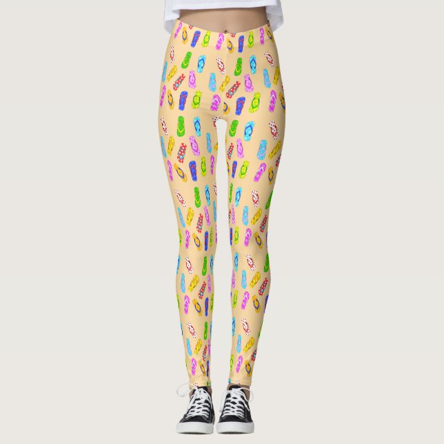 Leggings Tramas de trazo giratorio (Anverso)