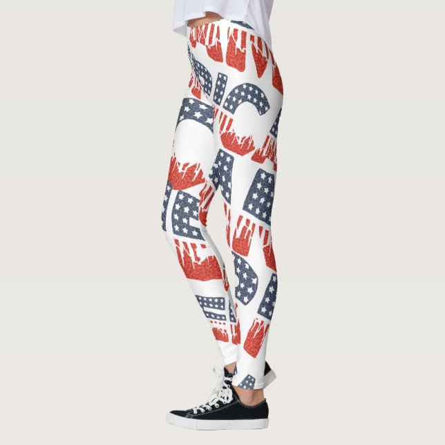 Leggings Tramitación Diagonal AMERICA del 4 de julio (Izquierda)