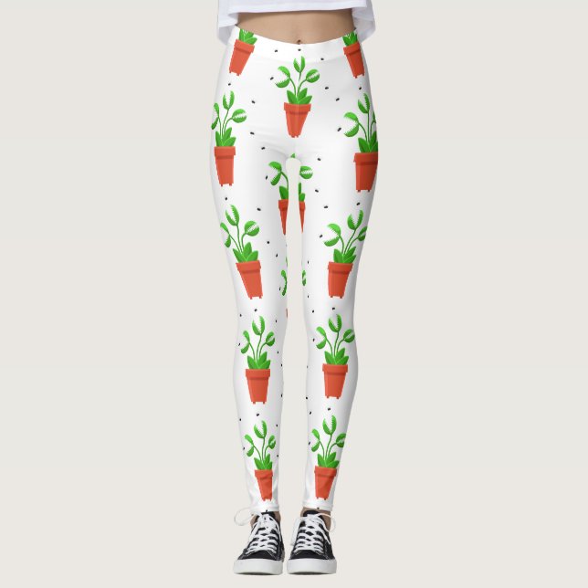 Leggings trampa de mosca de halloween venus (Anverso)