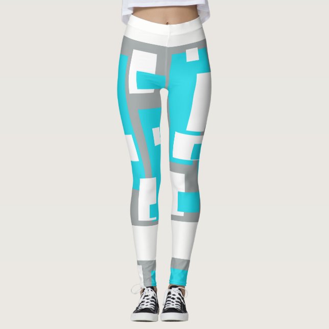 Leggings Tranquilidad turquesa lentes divertidas (Anverso)
