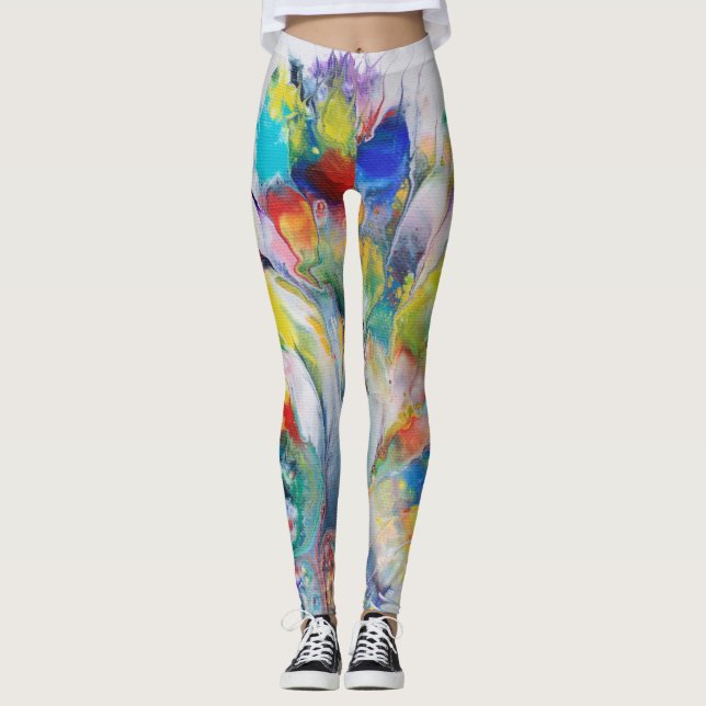 Leggings Traseros de pavo real (Anverso)