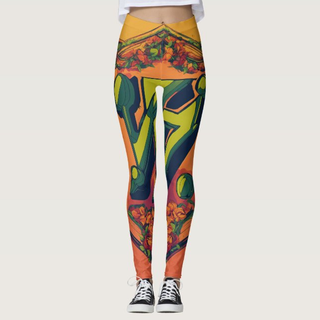 Leggings "Tray Bien" Futurista nostálgico (Anverso)