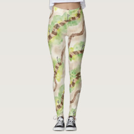 Leggings Trayectorias e hito patrón sin foco