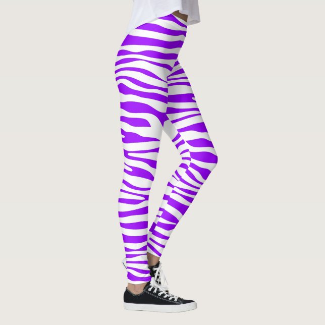 Leggings Trazos de cebra morada (Derecha)