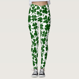 Leggings trébol con suerte de shamrock