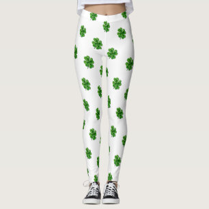 Leggings Trébol de la hoja de Patricks cuatro del santo